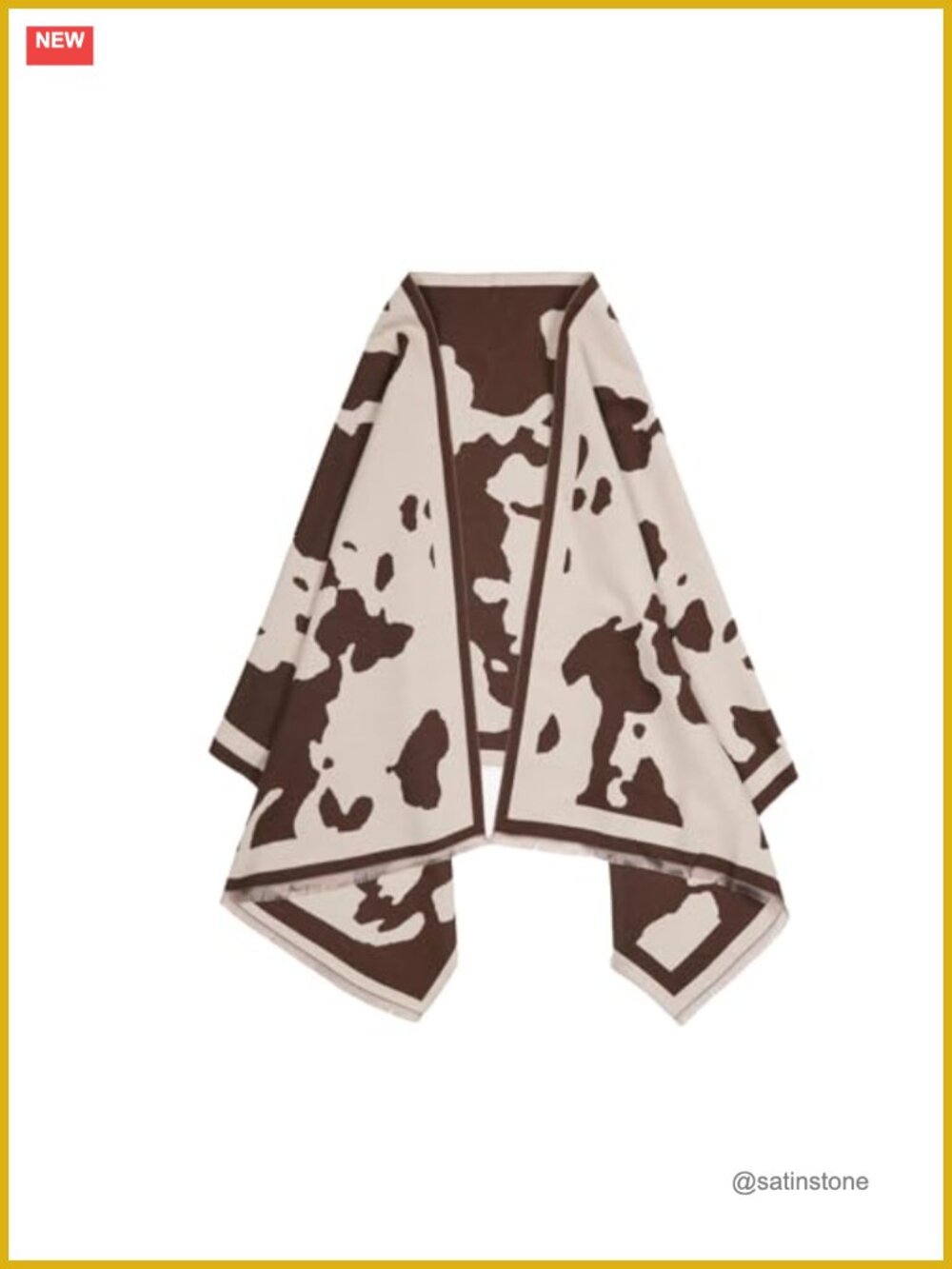 Oversized Pashmina Wrap Shawl Chunky Imitation Cashmere Poncho Cape